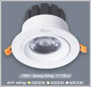 Đèn LED downlight Anfaco AFC 685-12W