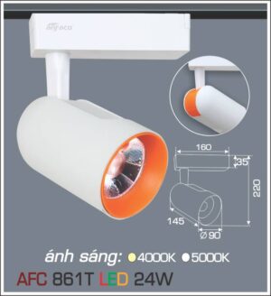 Đèn LED Spotlight Anfaco thanh ray AFC 861T-24W