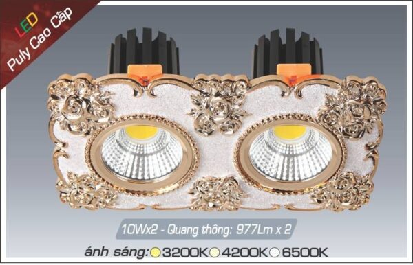 Đèn LED downlight Anfaco AFC Puly 06-10Wx2