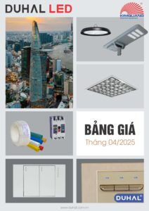 Bảng giá đèn LED Duhal 4-2025 áp dụng cho đại lý