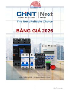 Bảng giá thiết bị điện Chint 2026 chính hãng