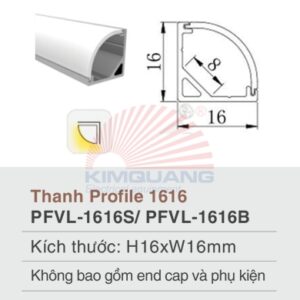 VinaLED Thanh Profile 1616