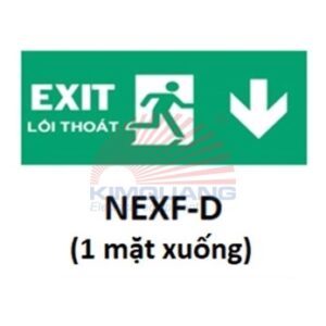 Nanoco Hình chỉ hướng đèn LED thoát hiểm 1 mặt xuống NEXF-D