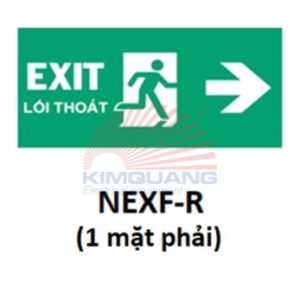 Nanoco Hình chỉ hướng đèn LED thoát hiểm 1 mặt phải NEXF-R