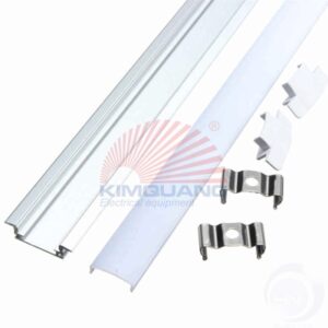 Nanoco Nẹp nhôm lắp âm dùng cho LED dây trong nhà NST-AB2507