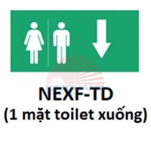 Nanoco Hình chỉ hướng 1 mặt toilet xuống NEXF-TD