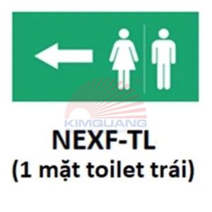 Nanoco Hình chỉ hướng đèn LED thoát hiểm 1 mặt toilet trái NEXF-TL