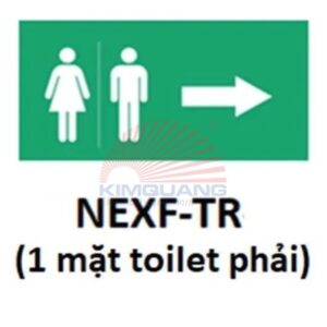 Nanoco Hình chỉ hướng 1 mặt toilet phải NEXF-TR