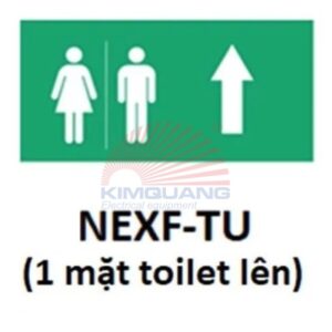 Nanoco Hình chỉ hướng 1 mặt toilet lên NEXF-TU