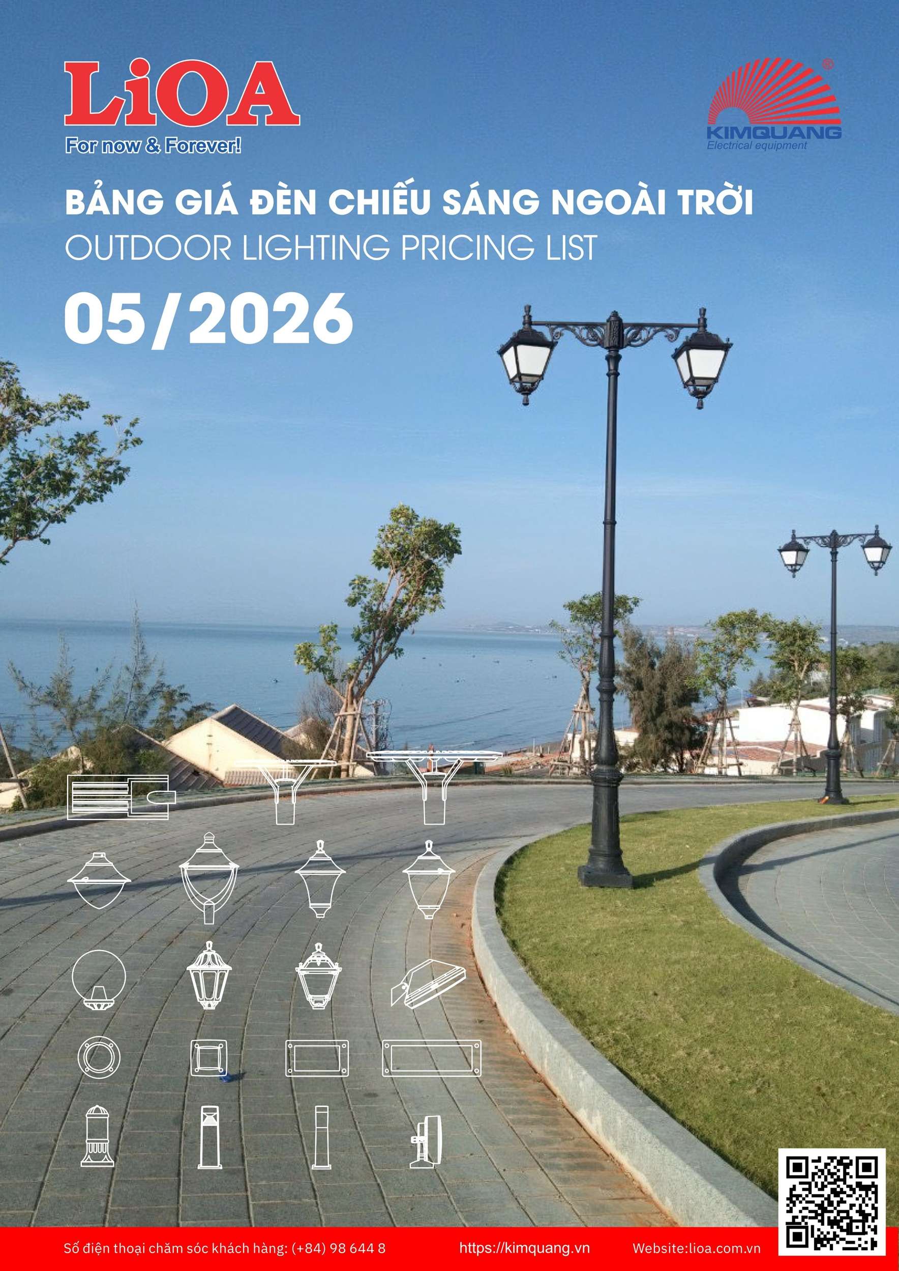 Bảng giá đèn trụ Lioa mới nhất 2026 dùng cho đại lý