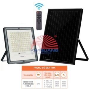 Đèn pha năng lượng mặt trời Osram LDECO SOLAR  FL 240W